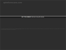 Tablet Screenshot of aphelionscans.com